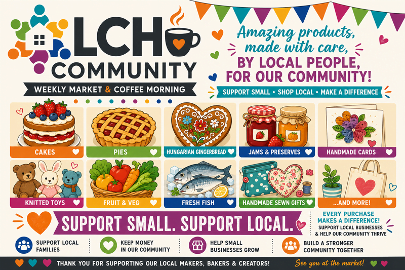 Longridge Civic Centre Weekly Market Coffee Morning poster image